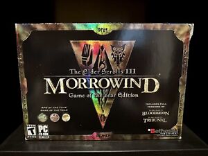 The Elder Scrolls III: Morrowind Game of the Year Edition (PC, 2003)  Big Box