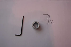 7/16" shaft locking collars w/set screw & allen wrench (w/first lock collar) - Picture 1 of 1