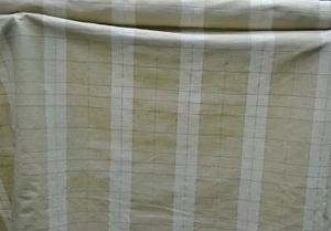 Vorhang Stoff cremefarben/karo Design 4,57M (5yds) x 1,37M (54") - Bild 1 von 4