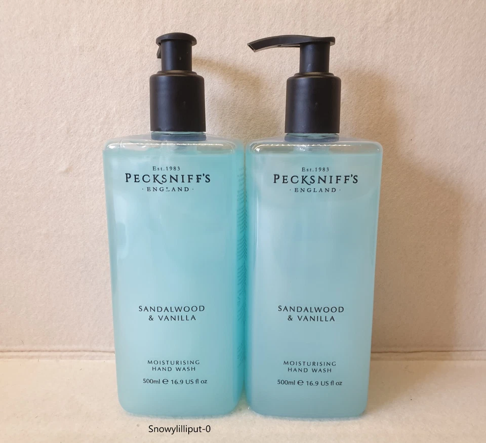2 x Bottles Pecksniffs - SANDLEWOOD & VINILLIA - 500ml Hand Wash - Image 1 of 1