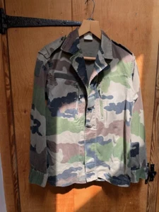 Chaqueta del Ejército Original Abrigo Militar Francés Vintage Top Ligero Usado F2 Camuflaje - Imagen 1 de 2