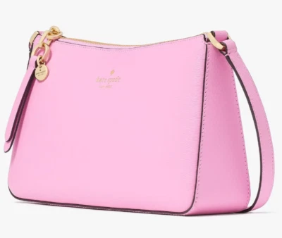 Kate Spade Ginnie Crossbody Bag Pink Mandavilla Purse KK311 Tassel NWT $299 MSRP - Image 1 of 4
