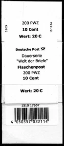 BRD Welt der Briefe 3723 Flaschenpost -Bander/Faltschach., VpD. 3.9.24-11:48:50 - Bild 1 von 1