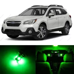 14 x Green LED Interior Lights Package For 2015 - 2018 Subaru Outback + PRY TOOL - Bild 1 von 7