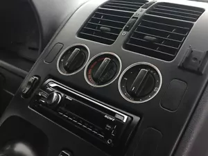 For Mercedes Vito 638 96-03 Polished Aluminium Heater dash panel Surrounds Rings - Picture 1 of 7