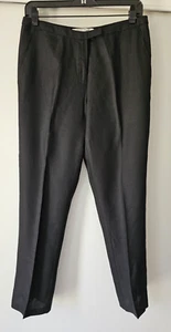 Women MIU MIU Black 100% Viscose Straight Trousers Pants Size 42 - Picture 1 of 11