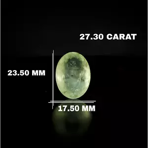 Natural Aquamarine, Oval Shape, Green Aquamarine Gem, 23.5x17.5 mm 27.30 Cts - Picture 1 of 4