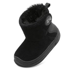 Baby Toddler Boots Warm Winter Boots Slippers for Toddler 7.5-8 Toddler Black - Picture 1 of 7