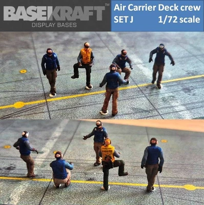 Basekraft 1/72 US Navy aircraft-carrier flight deck support crew SET J - Immagine 1 di 4
