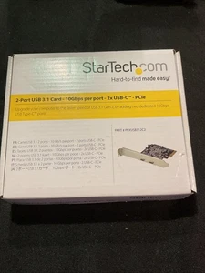 StarTech PEXUSB312C2 Podwójny port USB-C. W/ SATA, karta rozszerzeń USB 3.1 - Zdjęcie 1 z 4