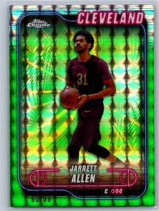 2025 Topps cromo baloncesto refractor verde 96/99 #17 Jarrett Allen - Imagen 1 de 2