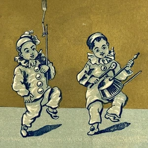 Bailey's Music Rooms Burlington Vermont Victorian Trade Card Street Musician - Picture 1 of 5