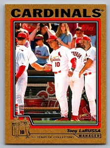 2004 Topps #293 Tony LaRussa Gold #/2004 - Picture 1 of 2
