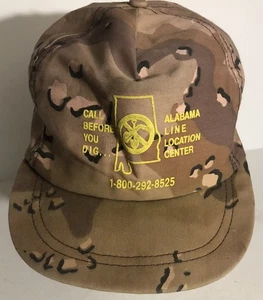 Alabama Power Alabama Line Locator Center Camo Hat Cap Tan Snapback H2 - Picture 1 of 3