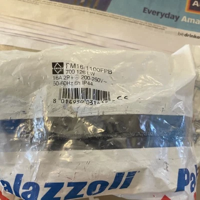 Lewden PM16/1100FPB 16A 2P+E (3 Pin) Blue Plug IP44 Commando Caravan/Camping - Image 1 of 4