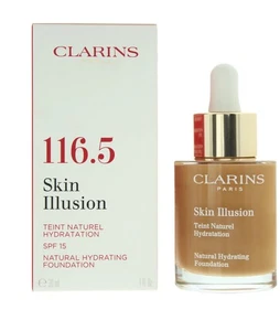 CLARINS PARIS Skin Illusion Teint Naturel Hydratation Natural Foundation “COFFEE - Picture 1 of 2