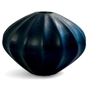 Jonathan Adler Vase Gourd Urchin Ribbed Lantern Black Vintage HTF Bud Mini 2.5" - Picture 1 of 9