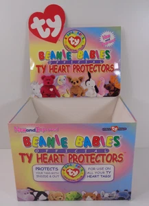 Vintage TY Beanie Babies Ufficiale Ty Protezioni Cuore Vuoto Negozio Espositore Box - Foto 1 di 11