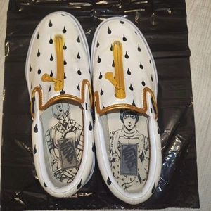 JOJO Golden Wind x VANS Collabo Sneaker Slip-On Bruno Bucciarati US6 Bianco Giappone - Foto 1 di 8