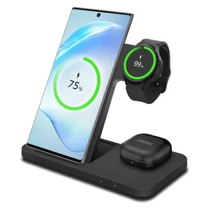 Wireless Charging Station Compatible with Samsung  3 in 1 Charger Stand  15W - Photo 1 sur 6