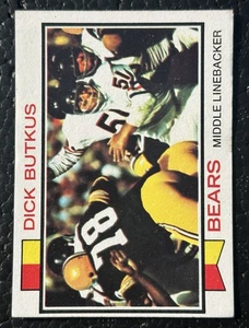 1973 Topps Dick Butkus Chicago Bears HOFer Football Karte #300 EX-MT - Bild 1 von 2
