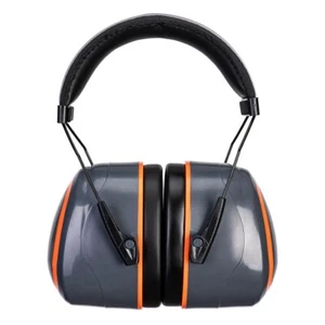 Portwest Ear Defenders PS43 SNR 36dB HV Extreme PU Padded Headband High Grey - Picture 1 of 4