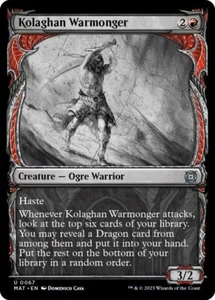 *foil* showcase KOLAGHAN WARMONGER 67 March of the Machine Aftermath MTG - Picture 1 of 1