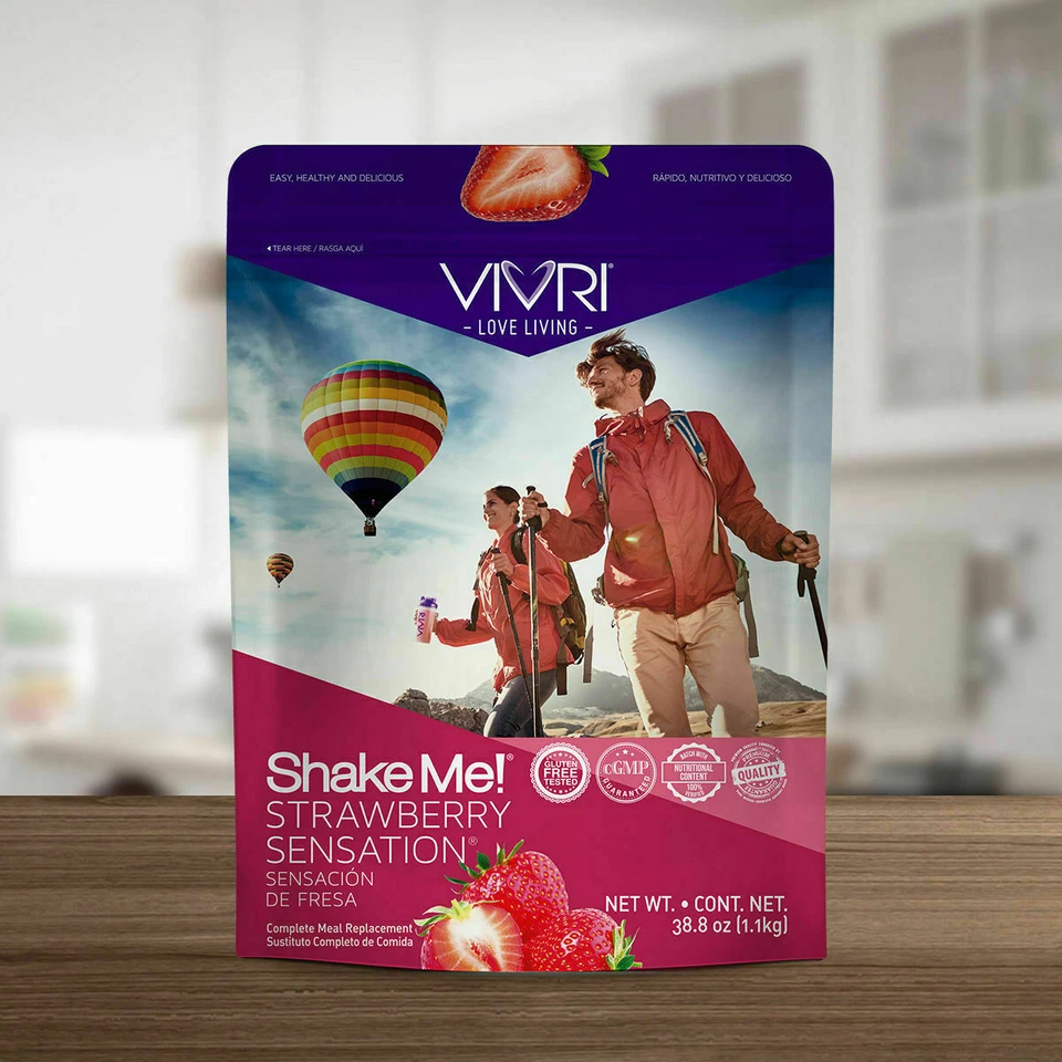 NEW Vivri Shake Me Strawberry Sensation 38.8 oZ - Image 1 of 1