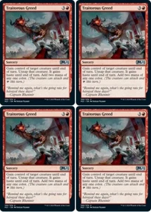 MTG - 4x TRAITOROUS GREED - M21/Core Set 2021 (U) - Picture 1 of 1