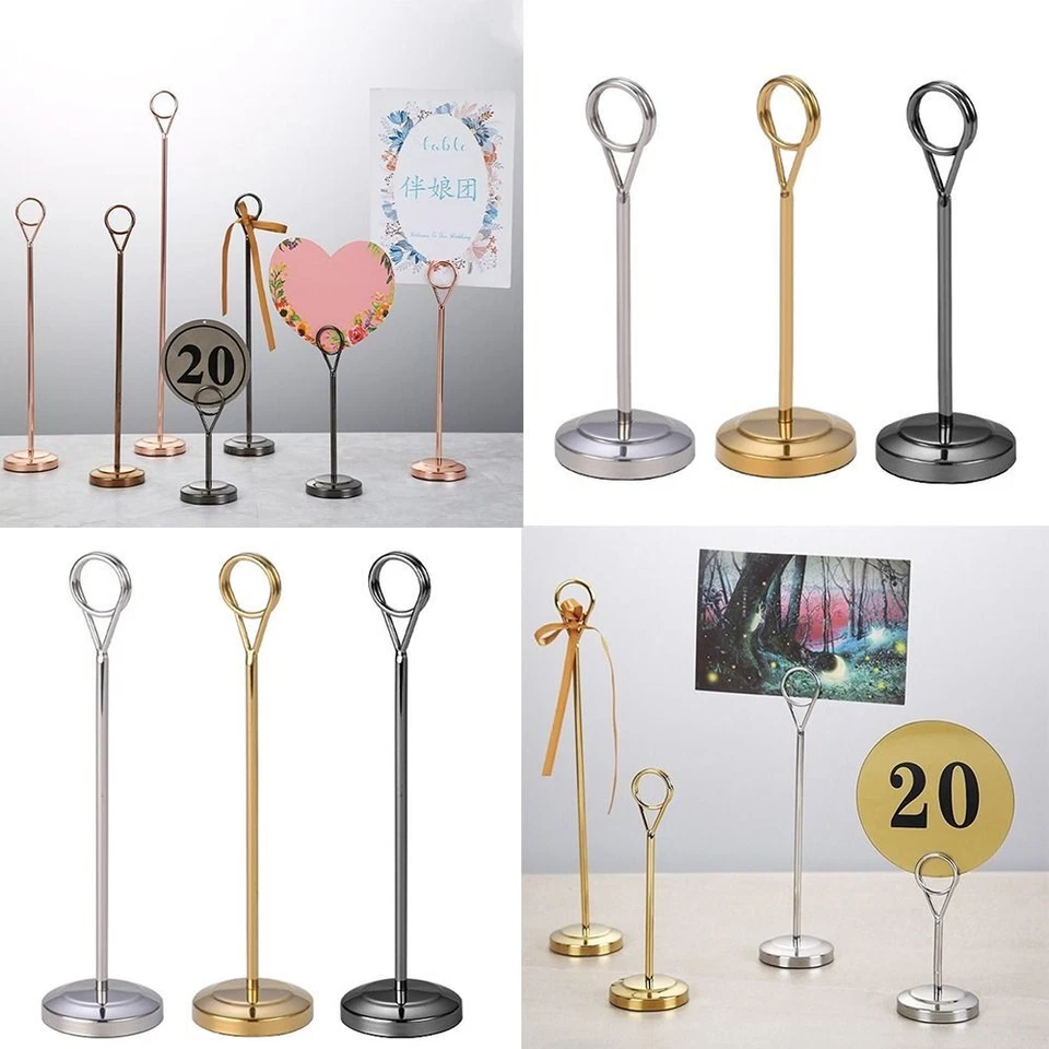 Decoration Table Number Holder Photo Clip Note Clamp Paper Stand Card Holder - image 1 of 4