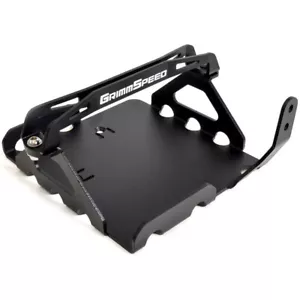 GrimmSpeed Lightweight Battery Mount Kit w/o Battery (Black) for 08-21 WRX & STi - Picture 1 of 3