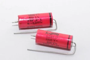 Paar Vintage Papierkondensatoren von EROID FMF, 0,033 μF / 1000 V-, für Verstärker, NOS - Bild 1 von 3