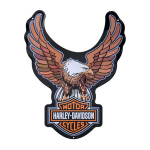 Harley-Davidson H-D Bar & Shield Eagle blaszany znak blacha tabliczka ścienna 39 x 51 cm