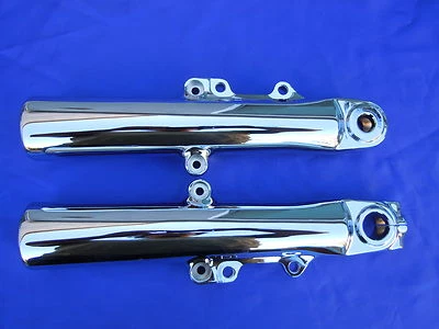 HARLEY DAVIDSON CHROME FORK SLIDER LEGS 2014-2022, FLH MODELS - Image 1 of 2