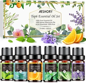 Ätherische Öle Duftöl Massage Naturrein Aromatherapie Diffusor 6×10ml Set - Bild 1 von 7