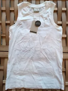 * ZARA Boys Sommer T-Shirt Top ärmellos 140 9-10 J. Neu Etikett Weiß - Bild 1 von 6