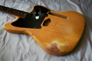 Jazzmaster Mustang Telemaster Relic Guitar Body Ash Alder Nitrocellulose Finish - Picture 1 of 12