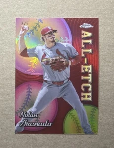 2024 Topps Chrome Nolan Arenado St Louis Cardinals All Etch Red Card #’d 2/5 - Picture 1 of 2