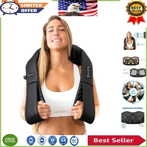 Shiatsu Back and Neck Massager with Heat - 8 Roller Balls for Deep Tissue Relief - Picture 1 of 11