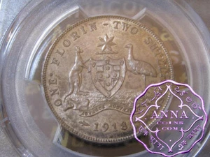 Australia 1918 Florin PCGS MS62 - Bild 1 von 3