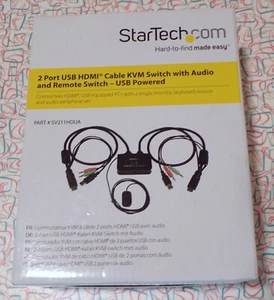 StarTech 2 Port USB HDMI Cable KVM Switch with Audio and Remote SV211HDUA - Bild 1 von 8