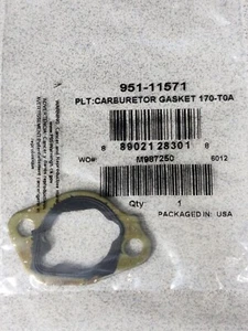 Junta de carburador MTD 951-11571 Troy-Bilt Squall 450 27T 210E 21 170-AuA 161-JU - Imagen 1 de 1