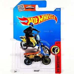 2016 Hot Wheels HW450F #164 Dirt Bike - HW Daredevils 4/10 - 1:64 Mattel DHR65 - Picture 1 of 2
