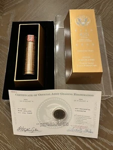 (2) 50 Stück 2007 Washington Presidential Dollar ballistische Rollen mit Box & Zertifikat - Bild 1 von 11