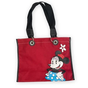 Clásico Disney Minnie Mouse Rojo Azul Vestido Flor Bolso Cartera Bolso - Imagen 1 de 6