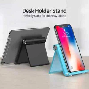 Mobile Phone Folding Portable Mini Tablet Desk Stand Holder - Picture 1 of 20
