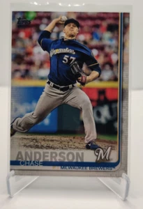 2019 Topps Series 1 Base #5 Chase Anderson - Milwaukee Brewers - Picture 1 of 2
