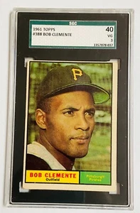 1961 Topps - Roberto Clemente #388 Called Bob on Card PIRATES HOF SGC 40 VG-3 - Picture 1 of 3