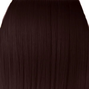 Clip in Hair Extensions Dark Auburn Straight Full Head Heat Resistant Silky - Picture 1 of 2