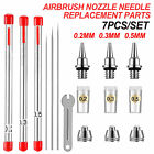 For Airbrushes Spray Gun Airbrush Nozzle Needle Replacement Parts 0.2/0.3/0.5mm